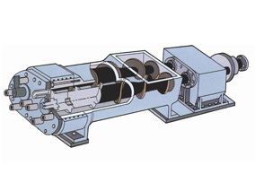 双轴生物质燃料挤压机