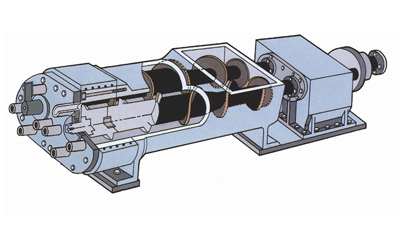 双轴生物质燃料挤压机